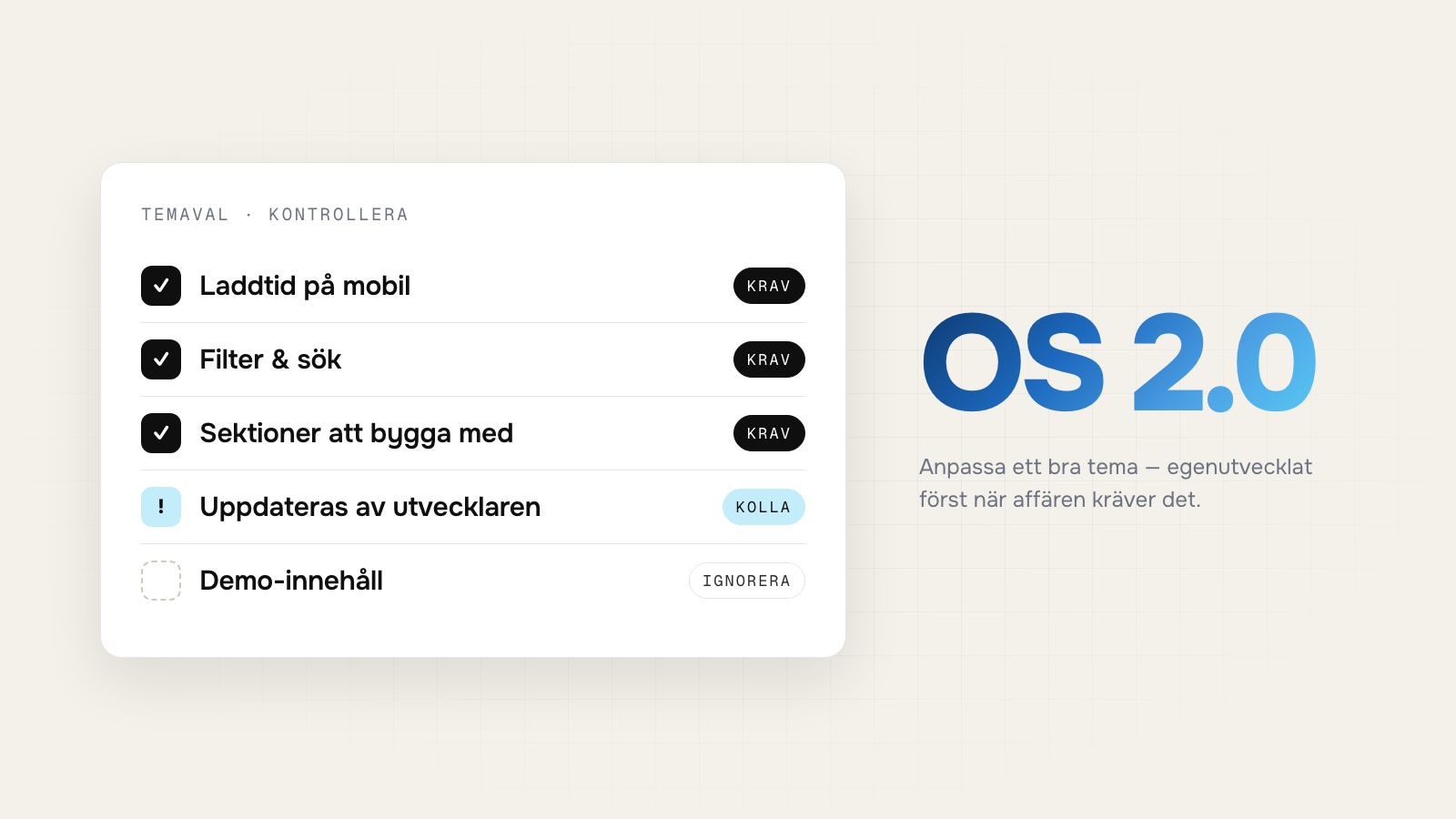 Så väljer du Shopify-tema — och när Hydrogen är värt steget