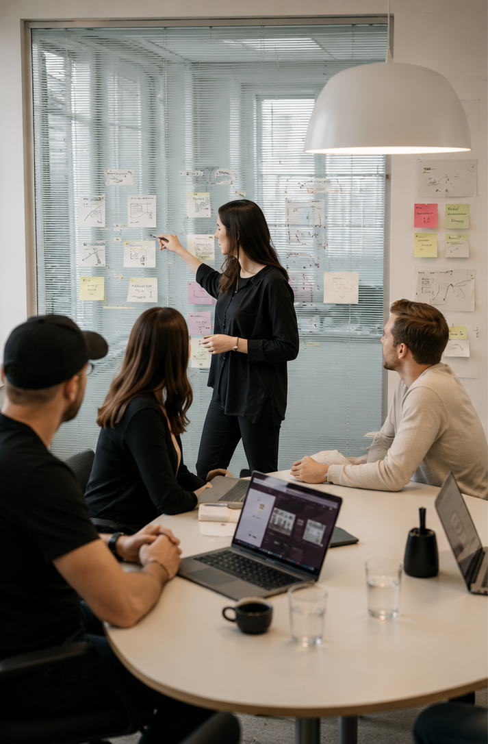 Dahlquist-teamet i workshop